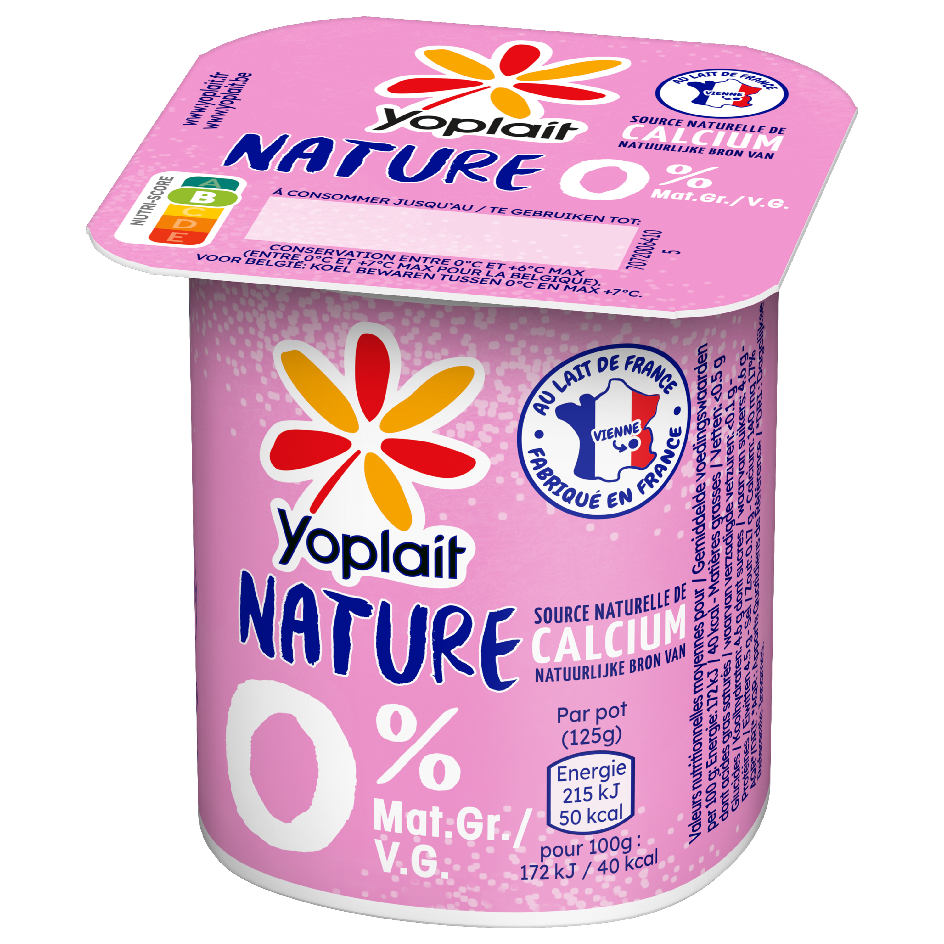 Yoplait yaourt Nature 0% - Sodiaal Professionnel