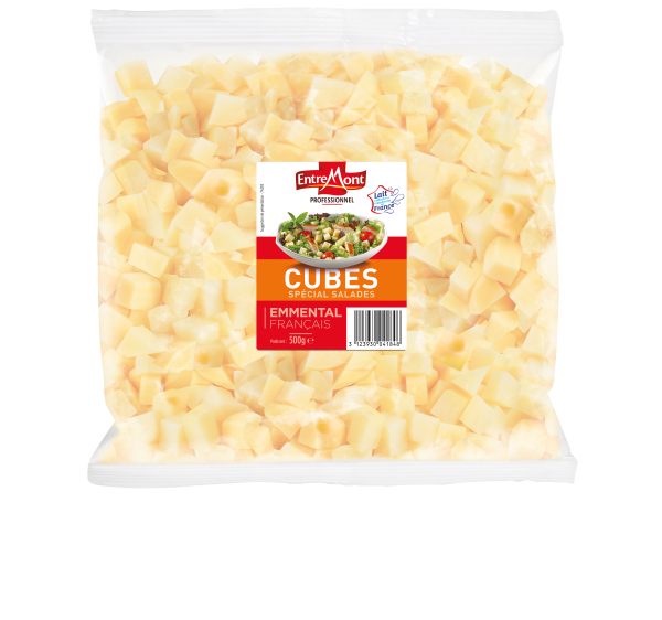 Emmental Français en Cubes – 500g – Entremont Professionnel