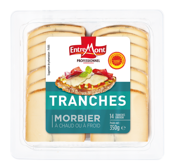Morbier AOP tranches – 14X25g – Entremont Professionnel