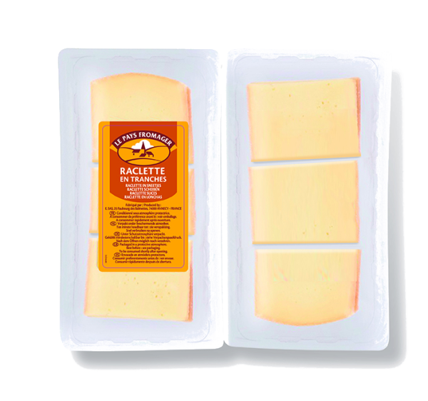Raclette tranches barquette &#8211; 2x500g &#8211; Pays Fromager