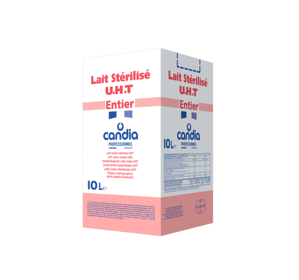 Lait entier stérilisé UHT &#8211; outre 10L &#8211; Candia