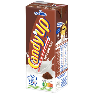 Brique lait chocolat Candy&rsquo;Up &#8211; 20 cl &#8211; Candia