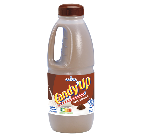 Bouteille lait chocolat Candy’Up &#8211; 1L &#8211; Candia