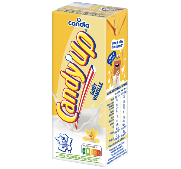 Brique lait vanille Candy&rsquo;Up &#8211; 20 cl &#8211; Candia