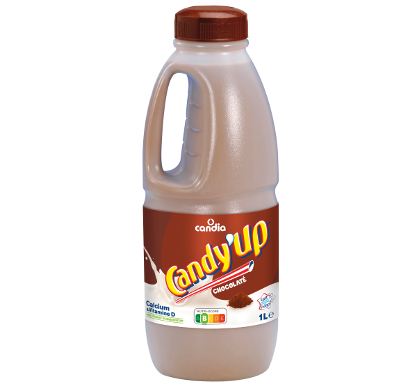 Bouteille lait chocolat Candy’Up &#8211; 1L &#8211; Candia