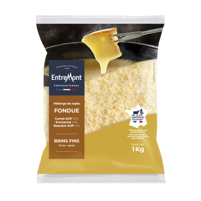 Fromage râpé fondue – 1kg – Entremont Professionnel