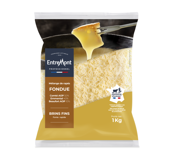 Fromage râpé fondue – 1kg – Entremont Professionnel