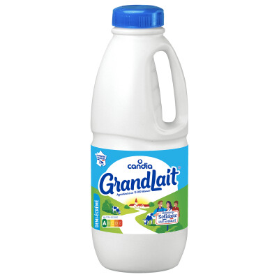 Lait 1/2 écrémé UHT &#8211; bouteille 1L &#8211; Grandlait