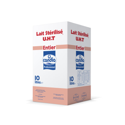 Lait entier stérilisé UHT &#8211; outre 10L &#8211; Candia