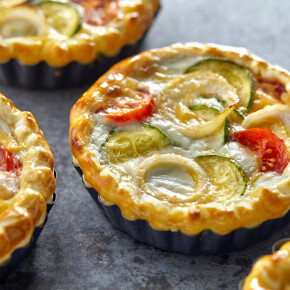 La tarte de légumes au Roquefort