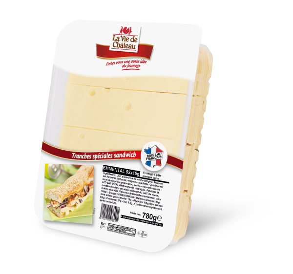 Emmental tranches – 52x15g – La Vie de Château