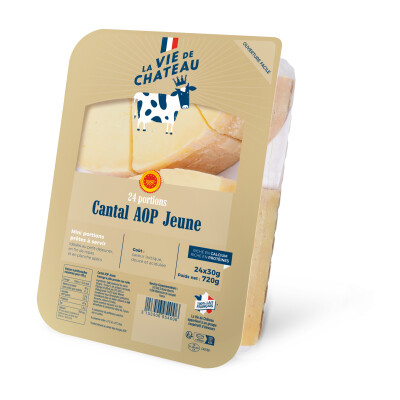 Cantal AOP Jeune portions – 24x30g – La Vie de Château
