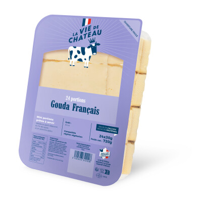Gouda portions &#8211; 24x30g &#8211; La Vie de Château