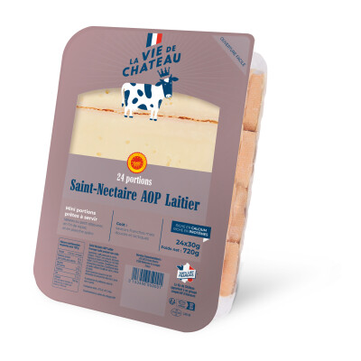 Saint Nectaire laitier AOP tranches &#8211; 24x30g &#8211; La Vie de Château