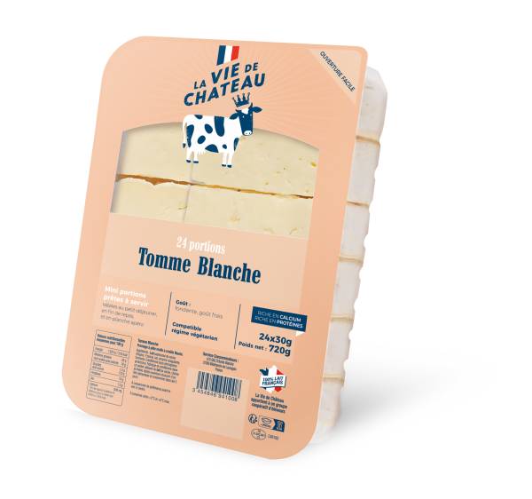 Tomme Blanche Portions – 24x30g – La Vie de Château