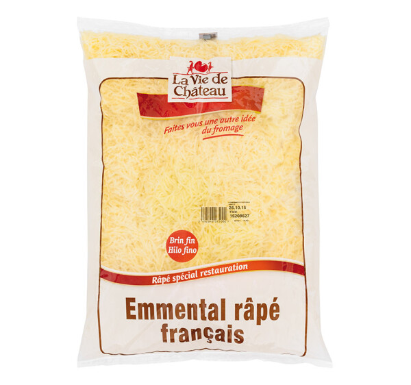 Emmental Français – brin fin râpé 1 kg – La Vie de Château
