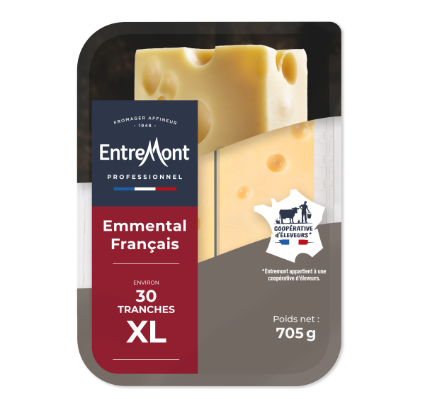 Emmental tranches sandwich XL &#8211; Entremont Professionnel &#8211;  705g