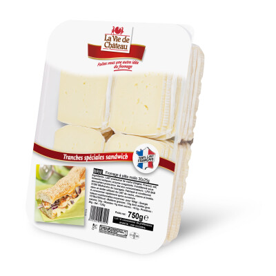 Brie en Tranches – 30 x 25g – La Vie de Château