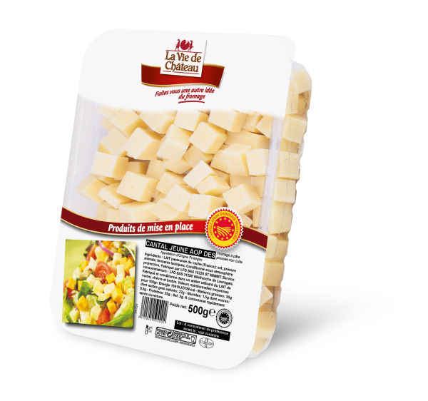 Cantal AOP Jeune dés – 500g – La Vie de Château