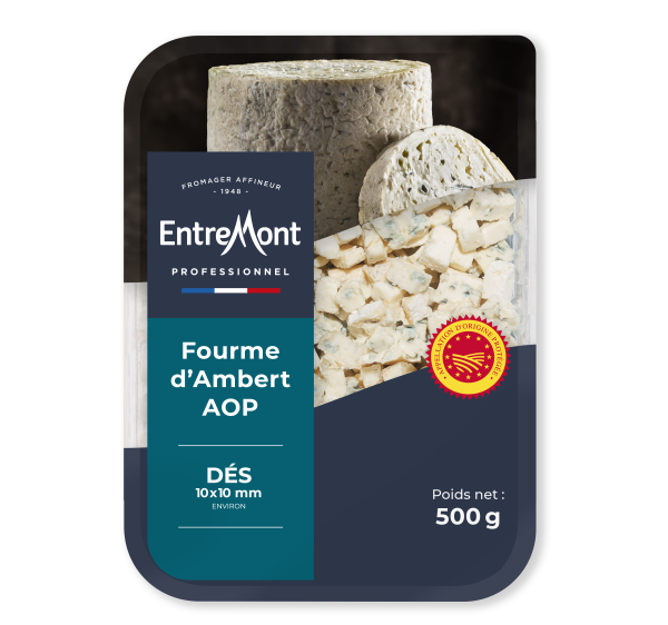 Dés Fourme Ambert AOP &#8211;  Entremont Professionnel &#8211; 500G