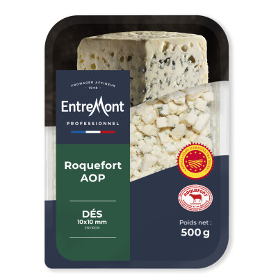 Dés Roquefort AOP &#8211; Entremont Professionnel &#8211; 500G X 8
