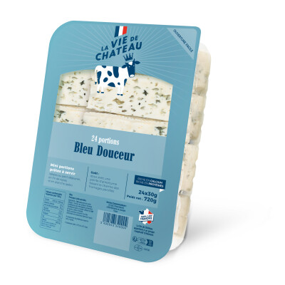 Bleu Douceur portions &#8211; 24 X 30g &#8211; La Vie de Château