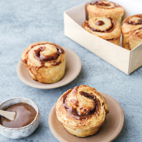 Brioche feuilletée au caramel