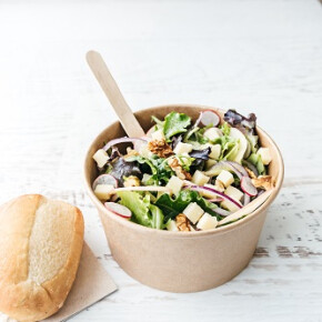 Salade à l&#8217;emmental, pommes et noix