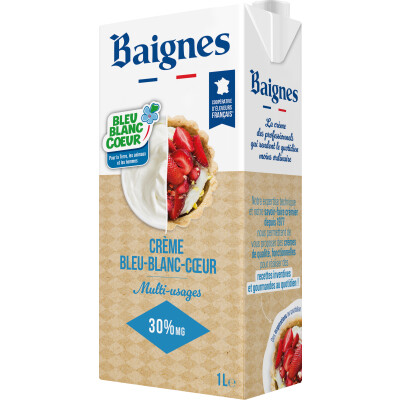 Crème Bleu-Blanc-Cœur Baignes 30% MG