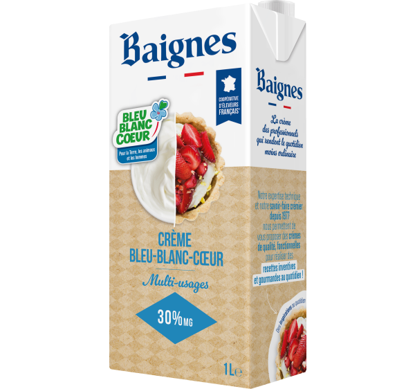Crème Bleu-Blanc-Cœur Baignes 30% MG