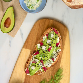 Avocado toast aux Dés de brebis