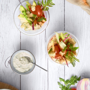 Bouquetière printanière à la Fourme d’Ambert AOP