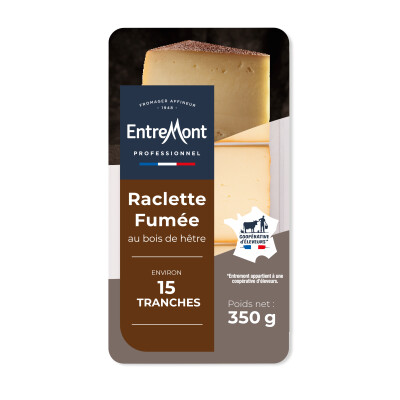 Raclette Fumée tranches – Entremont Professionnel – 350g