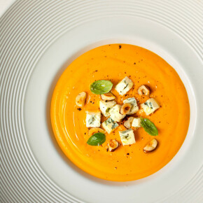Velouté de potimarron à la Fourme d’Ambert AOP
