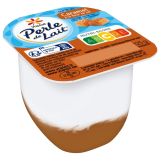 Perle de Lait sur lit au caramel