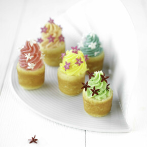 Cupcake au fromage blanc, crème au beurre allégé et citron jaune