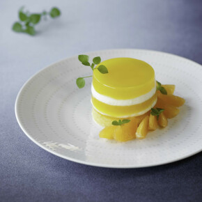 Charlotte à la mandarine et fromage frais de campagne