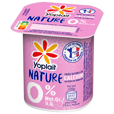 Yoplait yaourt Nature 0%