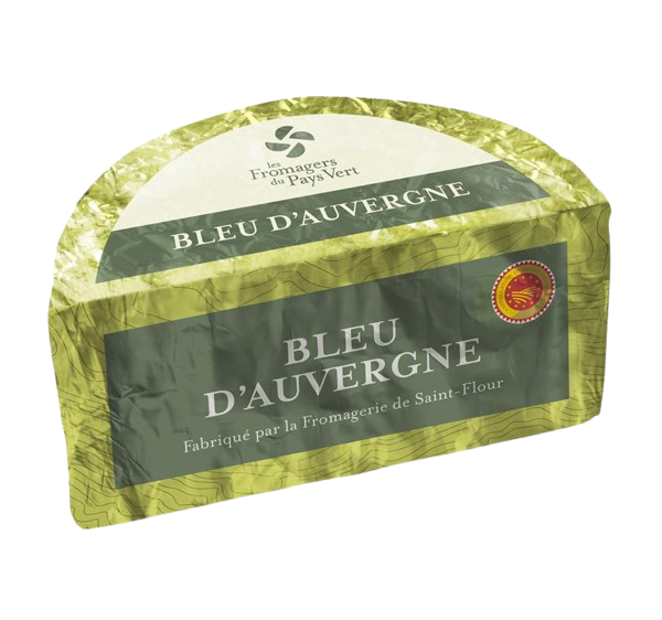 Bleu D&rsquo;Auvergne AOP &#8211; 1/2 (1,5kg) &#8211; Les Fromagers du Pays Vert