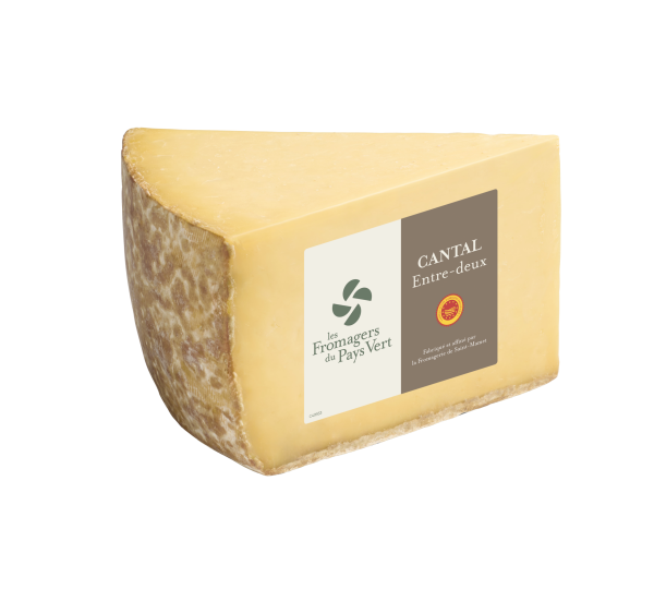 Cantal AOP Entre-Deux au lait pasteurisé -1/16 (2,6kg) &#8211; Les Fromagers du Pays Vert