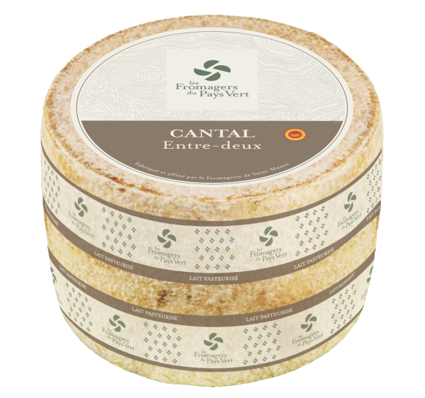 Cantal AOP Entre-Deux au lait pasteurisé &#8211; Les Fromagers du Pays Vert