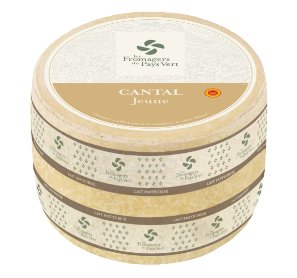 Cantal AOP Jeune au lait pasteurisé  &#8211; Les Fromagers du Pays Vert