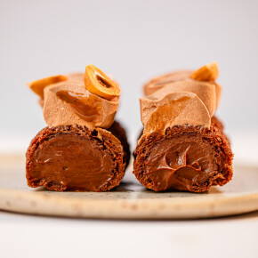 Éclair chocolat et noisette &#8211; Crème 30% MG