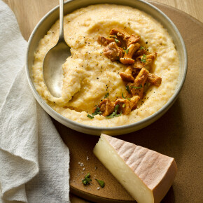 Polenta crémeuse au Saint-Nectaire AOP et Champignons