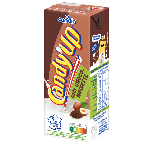 Brique lait choco-noisette Candy’Up – 20 cl – Candia
